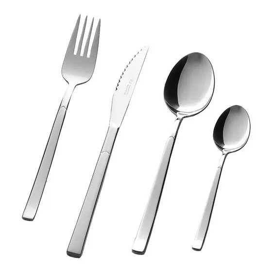 Cubiertos Volf Focus 24 Pzas Tenedor Cuchillo Cuchara Postre