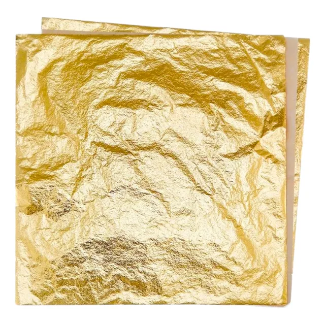 Lamina De Oro 14x14 Para Manualidades, Arte, Uñas Y Más