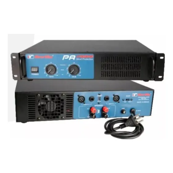 Amplificador De Potencia New Vox Pa 4000 / 2000w Rms