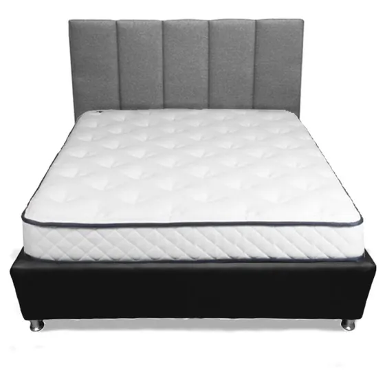 Cama Matrimonial Con Copete Box Spring Tapizados 
