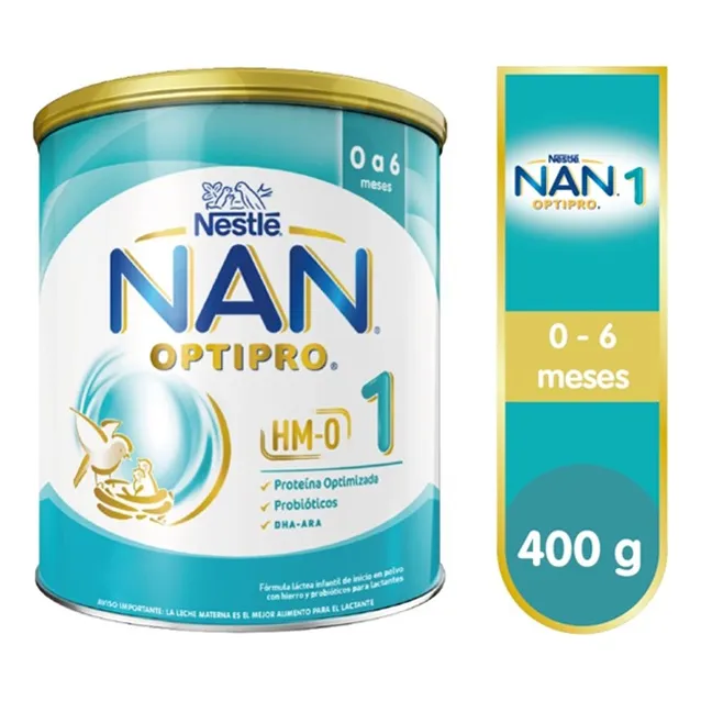 Formula Infantil Nan 1 Opti-pro 0 A 6 Meses De 400g 3und