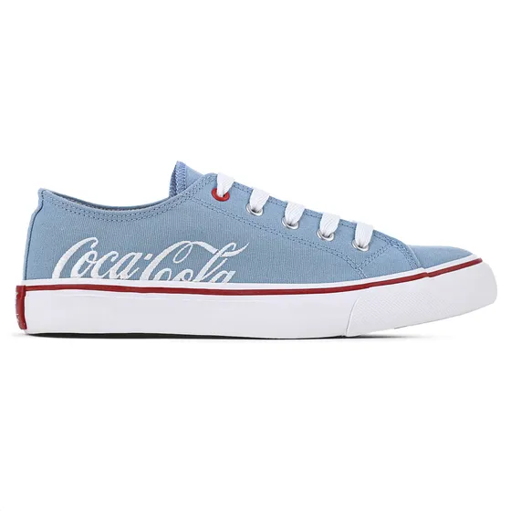 Tênis Coca Cola Wooster Canvas Azul E Branco - Feminino