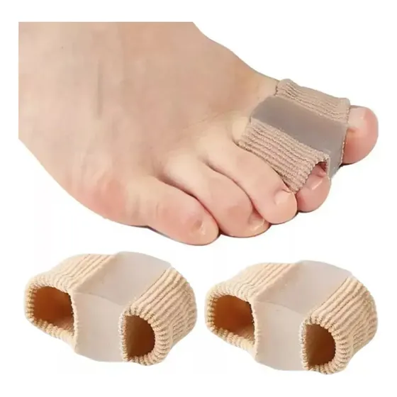 Separador Dedo Pie Forro Gel Doble Bucle Corrector Juanete