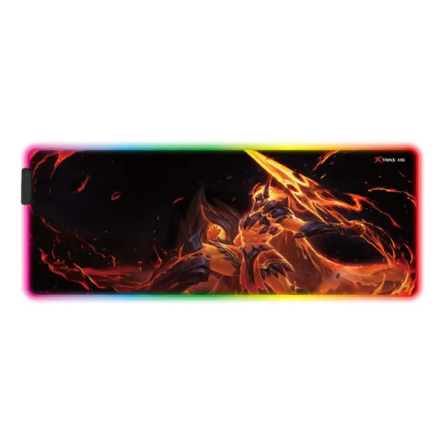 Mouse Pad Gamer Xtrike Me Xl 80x30cm Rgb Usb Antideslizante Color Negro Diseño impreso Overwatch