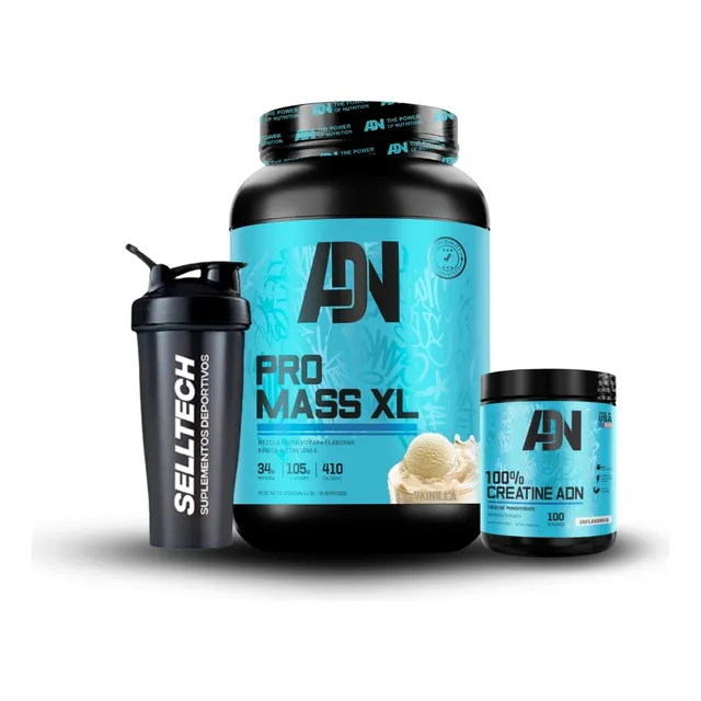 Pack Adn Pro Mass Xl 2kg Vainilla + Creatina 250gr