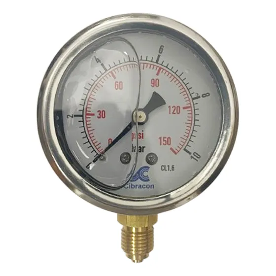 Manômetro Pressão Com Glicerina 0 A 10 Bar 150psi 1/4 - 63mm
