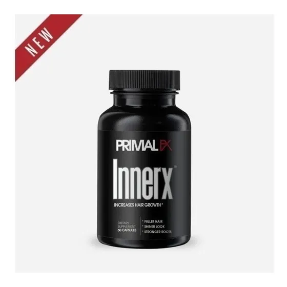 INNERX Primal FX Suplemento Dietario Cabello Mas Grueso Y Joven X60 sin sabor