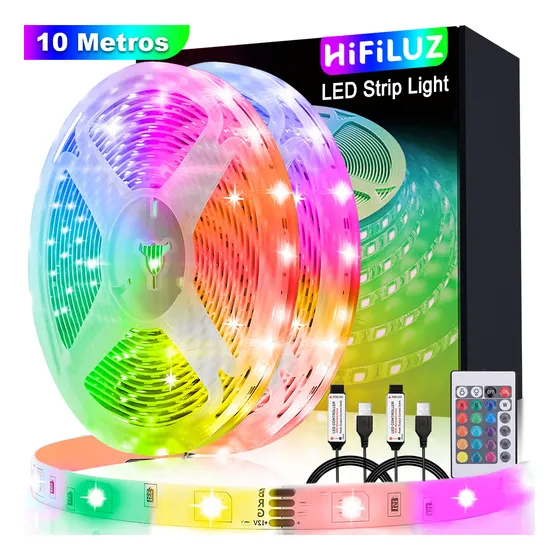 Hifiluz Tira De Luces Led 10m Usb Rgb Luces Led Para Cuarto Multicolor Decoración Tiras De Led Sala Tv Bar Habitación Gaming Fiesta Decoración De Interior