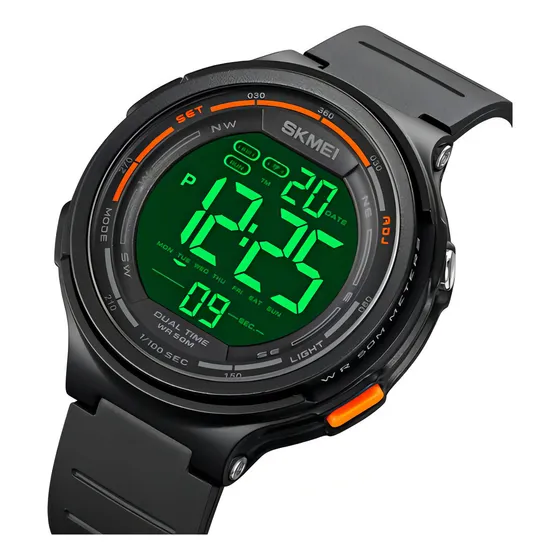 Reloj Luminoso Impermeable Skmei Led Color De La Correa Negro