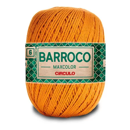 Barbante Barroco Maxcolor Nº 6 400g 452mts Cor 7207 - Mostarda