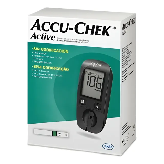 Kit Completo Aparelho De Glicemia Accu-chek Guide Me