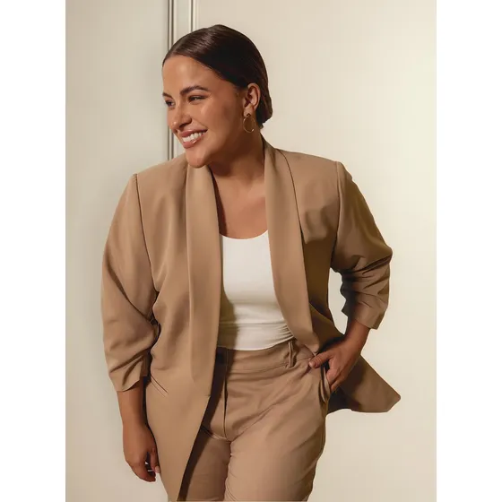 Blazer Mujer Patprimo  Beige Poliester 14400026-78420