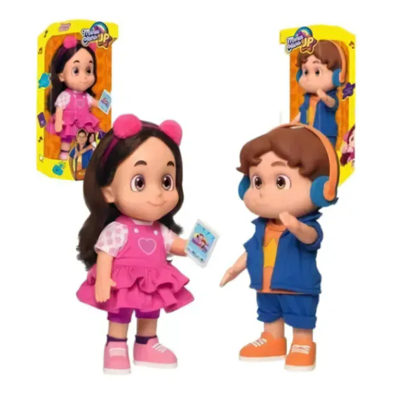Kit Boneca Maria Clara E Boneco Jp Com Som Fala 14 Frases