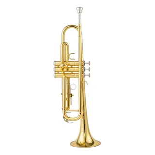 Trompete Profissional Si Bemol Bb Dourado Laqueado Com Case Trompete Profissional Si Bemol Bb Dourado Laqueado Com Case