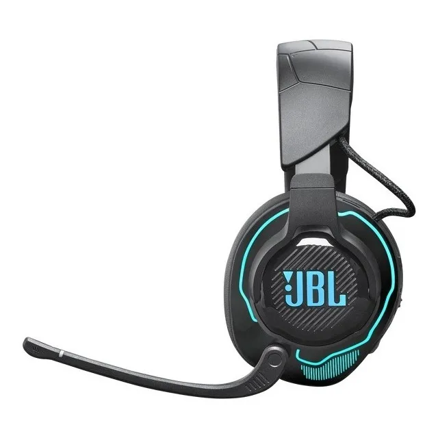 Auricular Gamer Bluetooth JBL Quantum 910 Rgb Profesional Color Negro