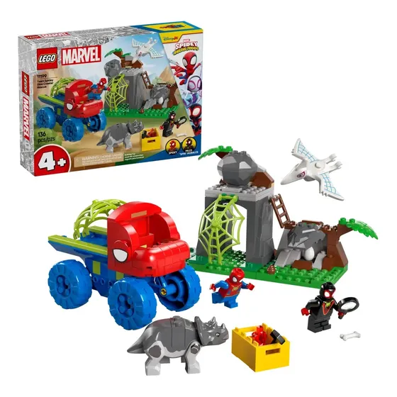 Bloques Lego Marvel Spidey Rescate Dinosaurio Para Armar