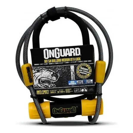 Candado Para Bicicleta Onguard Ulock Bulldog C/cable Medium