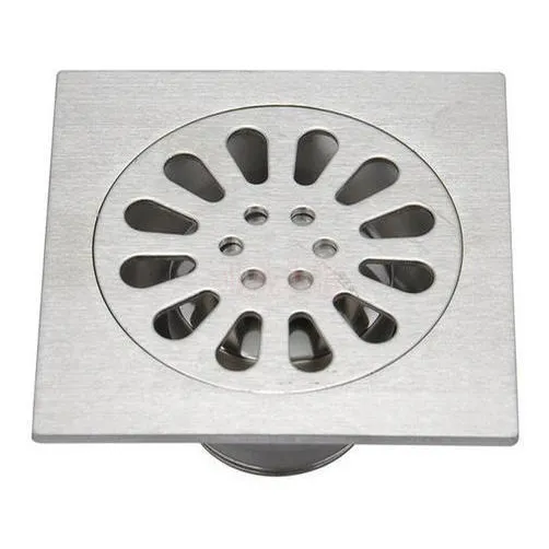 Rejilla Desagüe Centro Piso Cuadrado Acero 10×10