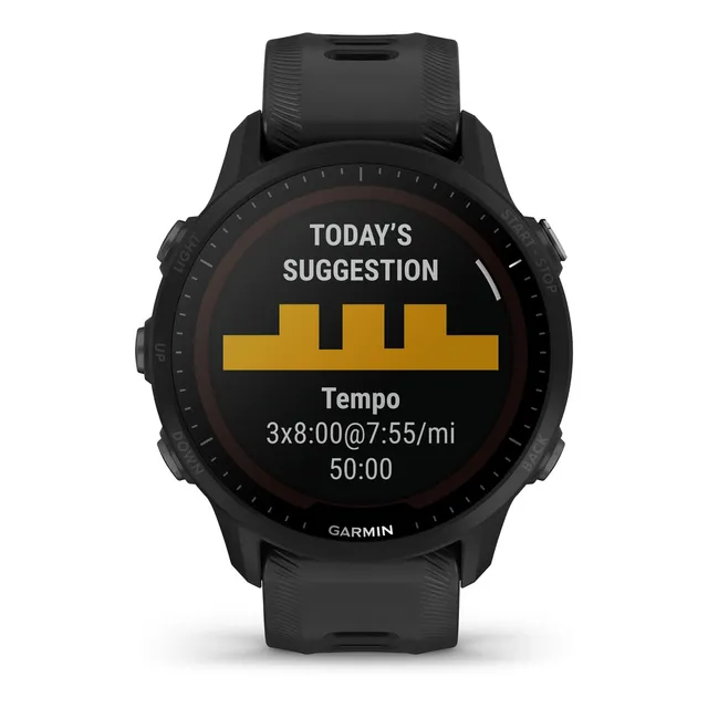 Reloj Garmin Forerunner 955 Versión Solar Smartwatch Táctil Color del bisel Negro