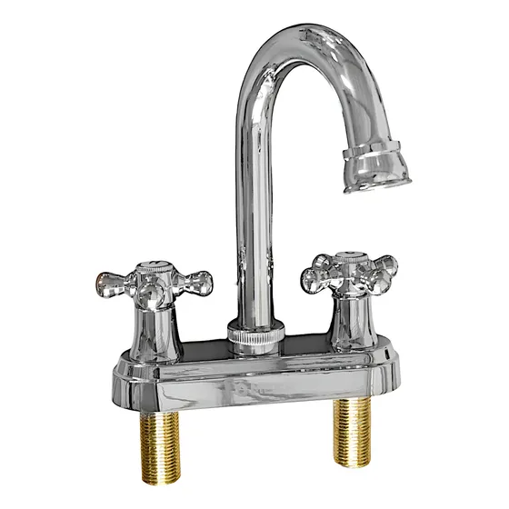 Mezcladora Para Lavabo Cromado 1/4 De Vuelta Meer