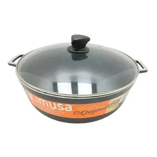 Olla Caldero Teflon Tapa Vidrio 30cm Imusa Sb. 5475 Xavi