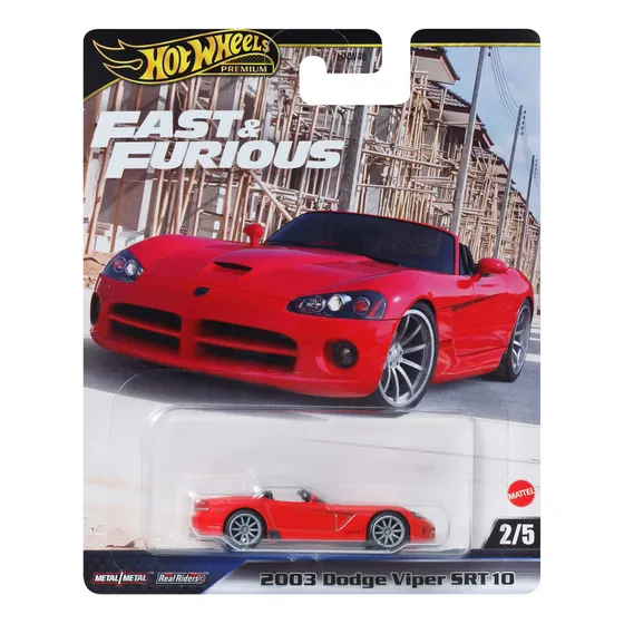 Vehículo Collector Fast & Furious 2003 Dodge Viper Srt10 Rojo Hot Wheels