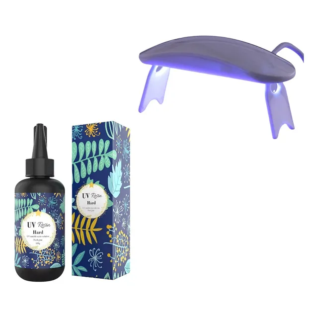 Resina Epoxi Uv 100g Pico Vertedor + Cabina De Secado Rápido