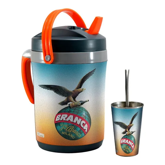 Set Terere Termo Vaso Bombilla, Fernet Branca