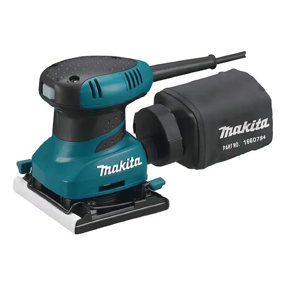 Lijadora profesional orbital Makita BO4556 turquesa 200W 220V