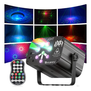 Luces De Fiesta Bylifity G5416-8-laser Dj Bylifity Led Rgb Activada Por Sonido Iluminación Estroboscópica 127v Luces De Fiesta Bylifity G5416-8-laser Dj Bylifity Led Rgb Activada Por Sonido Iluminación Estroboscópica 127v
