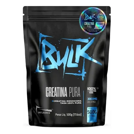 Creatina Pura Monohidratada 500g Bulk Nutrition