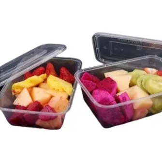 Vianda Envase Plástico Transparente Para Comida