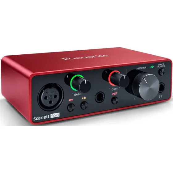 Focusrite Scarlett Solo 3o Generación  Interface De Audio Co