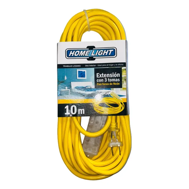 Extension Electrica Vulcanizado 10 Metros Home Light