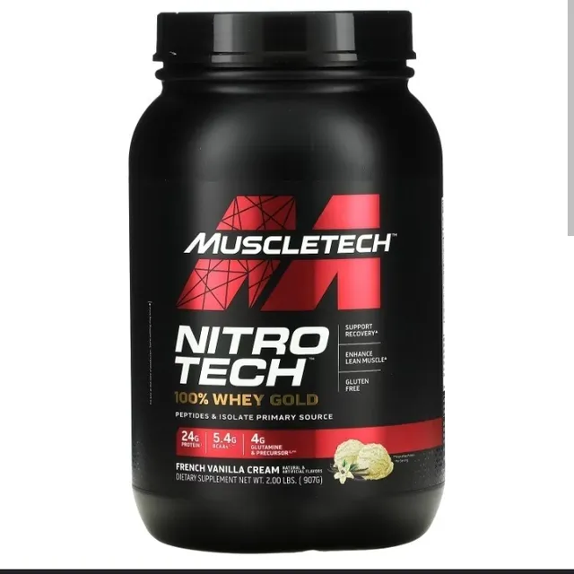 Suplementos Muscletech Nitro Tech Whey Protein De 2 Libras