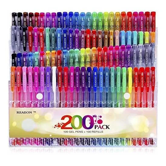 Juego Pluma Gel Para Colorear