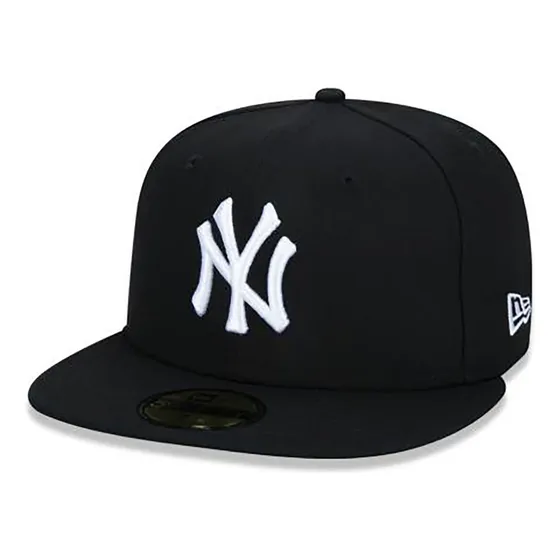 Boné New Era 59fifty New York Yankees Aba Reta Preto Fechado