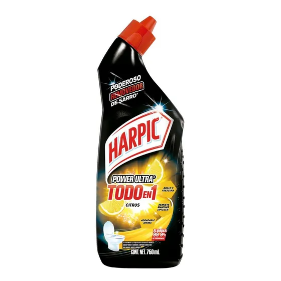 Desinfectante Wc Liquido Power Ultra Citrus Harpic 750 Ml