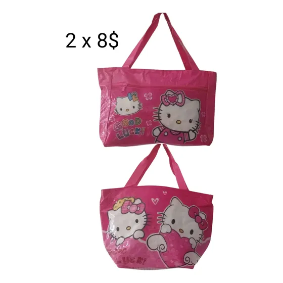 Cartera Niñas Hello Kitty, Con Cierres