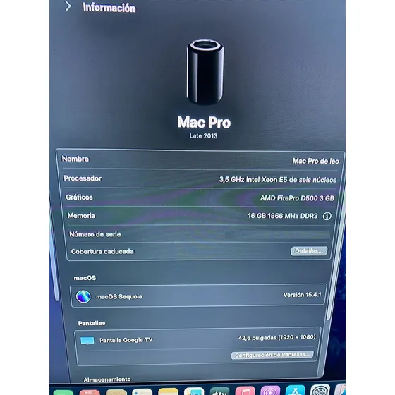 Mac Pro 3.5 Ghz 6 Core Xeon E5-1650v2 16gb / 512gb
