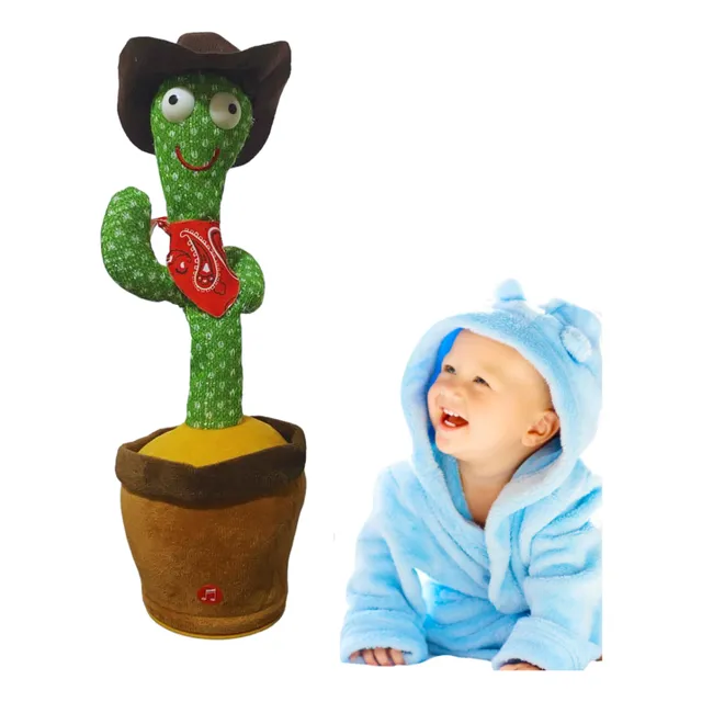 Cactus Bailarín Ropa Repetidor De Voz Música Juguete Bebe