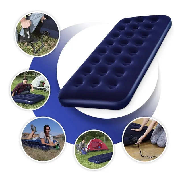 Colchon Inflable Intex De 1 Plaza, Hinchable Camping Nuevo