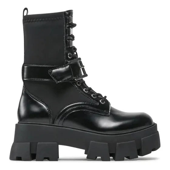 Botin Mujer Plataforma Aldo Grandleap Mh13002 Negro