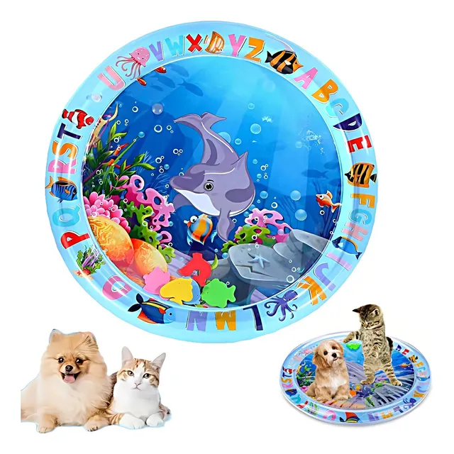 Tapete De Juego Gato Agua Perro Sensorial Estimulación Regal