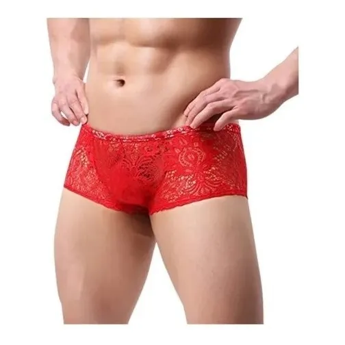 Boxer Hombre Lencería Encajes Mini Boxer Masculino