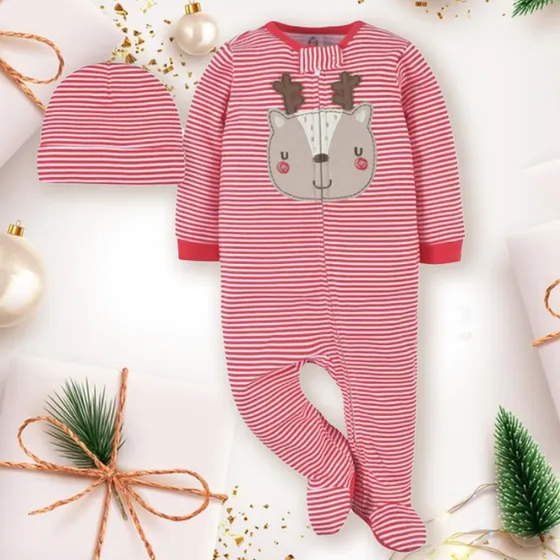 Mono Enterizo De Bebé Navidad Marca Gerber Ref. 2621