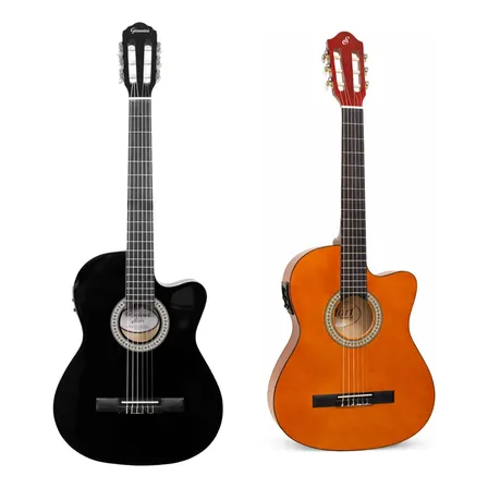 Violão Giannini Flat Aço / Nylon Cutaway Equalizador 3b Natural Náilon Destro