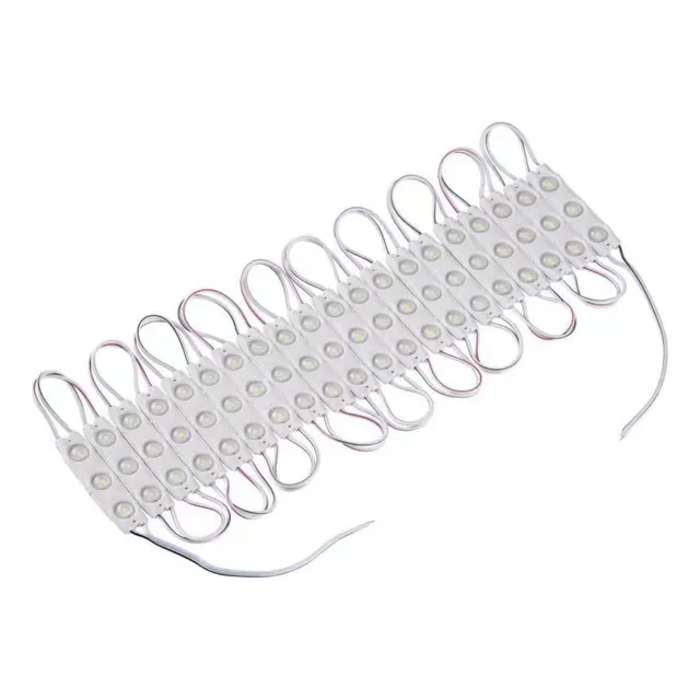Pack X 20 Módulo 3 Led 12v 1,2w 2835 6500k Luz Fría Ip65