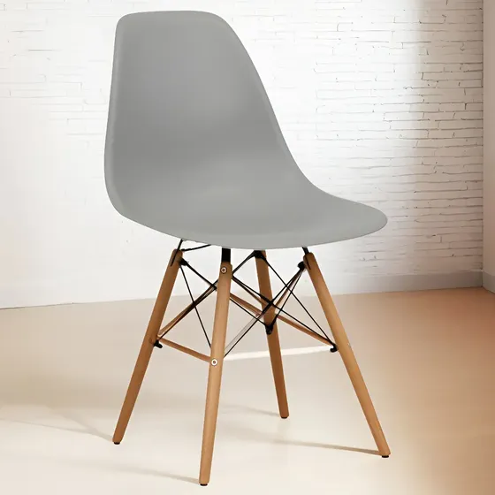 Sillas Eames Diseño Unico Colorido Innovador Moderno Calidad Estructura de la silla Gris Asiento Gris Diseño de la tela Liso | Cuotas sin interés