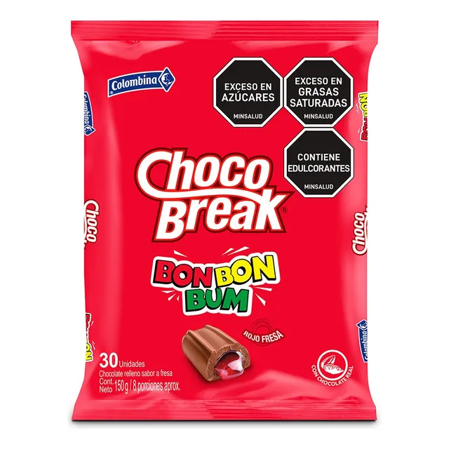 Chocobreak Bonbonbum Rojo 30 U
